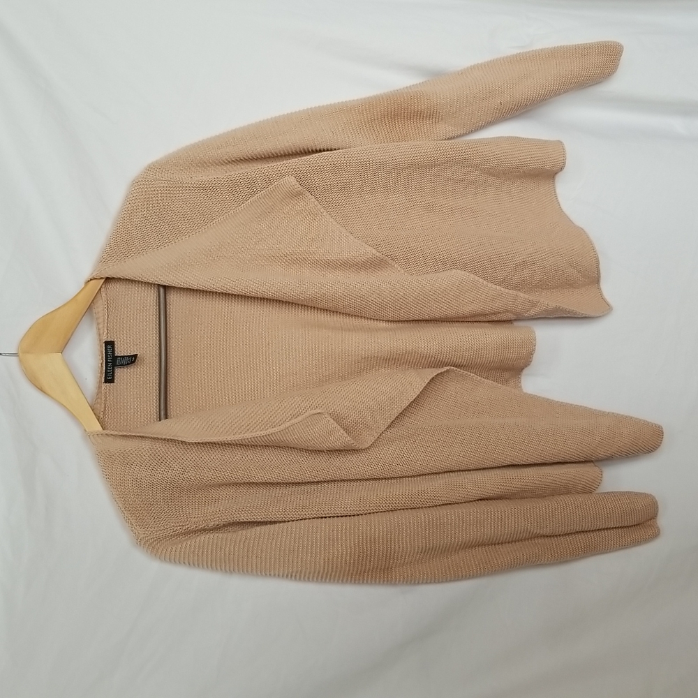 Tan/light pink sweater small Eileen Fischer
